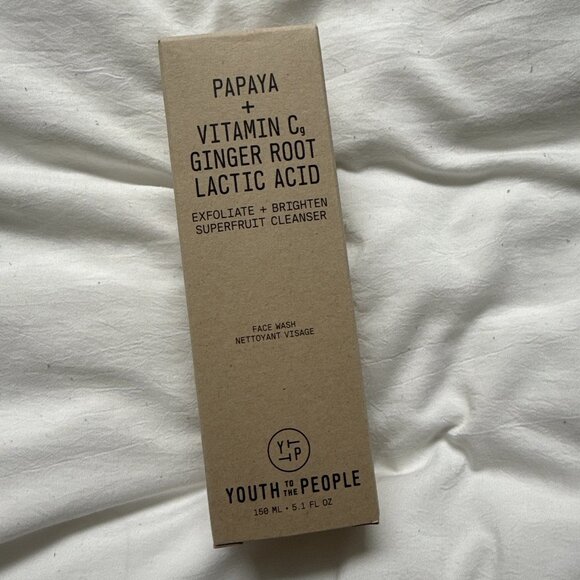 Papaya + Vitamin C, Ginger Root Lactic Acid Superfruit Cleanser by Youth to the - Picture 1 of 3